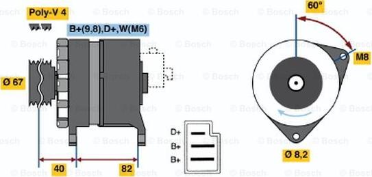 BOSCH 0 986 036 581 - Alternatore autozon.pro