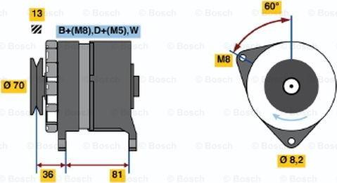 BOSCH 0 986 036 000 - Alternatore autozon.pro