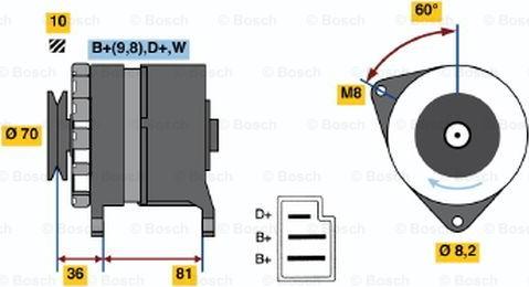 BOSCH 0 986 036 010 - Alternatore autozon.pro