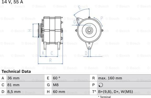 BOSCH 0 986 036 020 - Alternatore autozon.pro