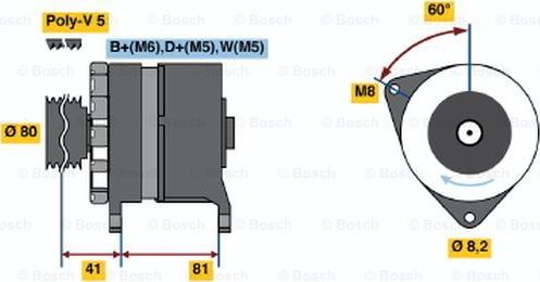 BOSCH 0 986 036 100 - Alternatore autozon.pro