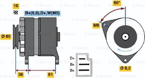 BOSCH 0 986 036 110 - Alternatore autozon.pro