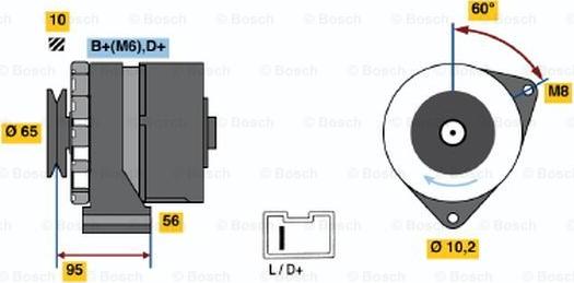 BOSCH 0 986 036 891 - Alternatore autozon.pro