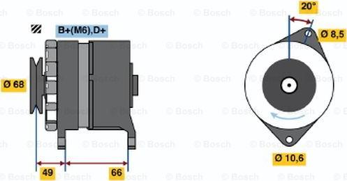 BOSCH 0 986 036 841 - Alternatore autozon.pro