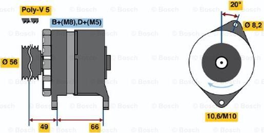 BOSCH 0 986 036 831 - Alternatore autozon.pro