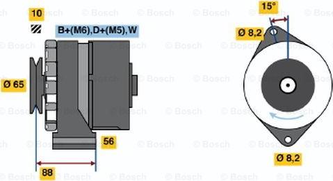 BOSCH 0 986 036 250 - Alternatore autozon.pro