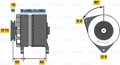 BOSCH 0 986 036 770 - Alternatore autozon.pro