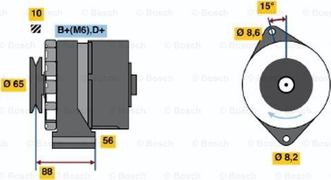 BOSCH 0 986 030 900 - Alternatore autozon.pro