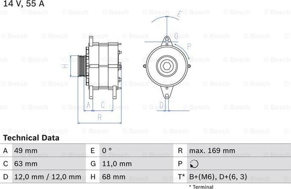 BOSCH 0 986 030 970 - Alternatore autozon.pro