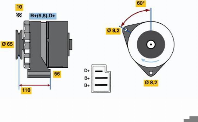 BOSCH 0986030590 - Alternatore autozon.pro