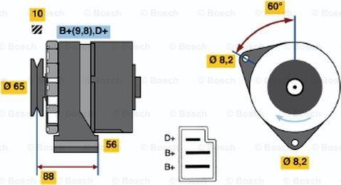 BOSCH 0 986 030 580 - Alternatore autozon.pro