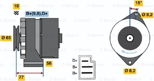 BOSCH 0 986 030 620 - Alternatore autozon.pro