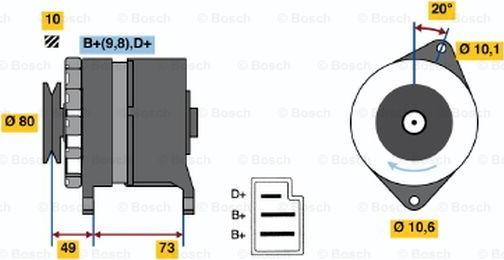 BOSCH 0 986 030 120 - Alternatore autozon.pro