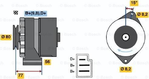 BOSCH 0 986 030 750 - Alternatore autozon.pro