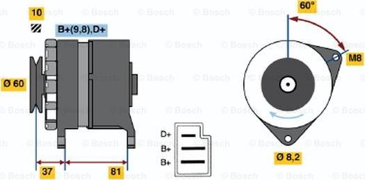 BOSCH 0 986 030 780 - Alternatore autozon.pro