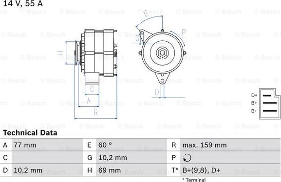 BOSCH 0 986 030 720 - Alternatore autozon.pro