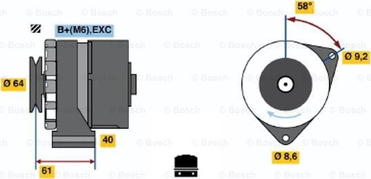 BOSCH 0 986 031 931 - Alternatore autozon.pro