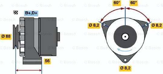 BOSCH 0 986 031 540 - Alternatore autozon.pro