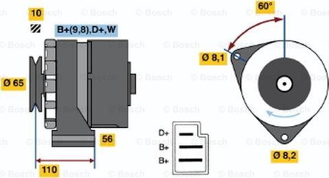 BOSCH 0 986 031 500 - Alternatore autozon.pro