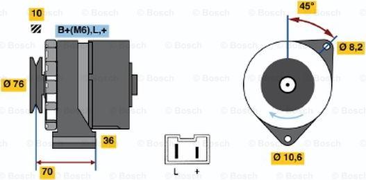 BOSCH 0 986 031 670 - Alternatore autozon.pro