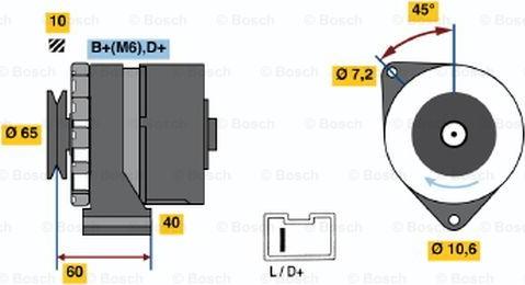 BOSCH 0 986 031 000 - Alternatore autozon.pro