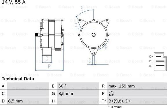 BOSCH 0 986 031 020 - Alternatore autozon.pro