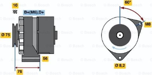 BOSCH 0 986 031 360 - Alternatore autozon.pro