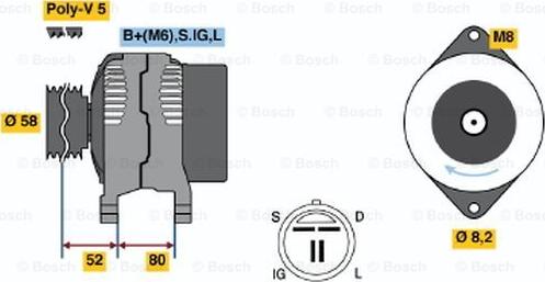 BOSCH 0 986 038 481 - Alternatore autozon.pro