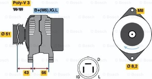 BOSCH 0 986 038 471 - Alternatore autozon.pro