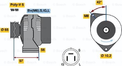 BOSCH 0 986 038 591 - Alternatore autozon.pro