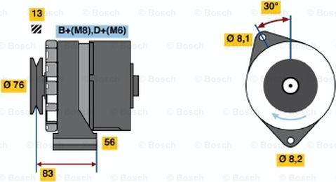 BOSCH 0 986 038 641 - Alternatore autozon.pro