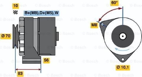 BOSCH 0 986 038 100 - Alternatore autozon.pro