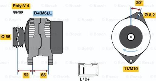 BOSCH 0 986 038 831 - Alternatore autozon.pro