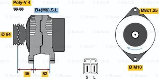 BOSCH 0 986 038 281 - Alternatore autozon.pro