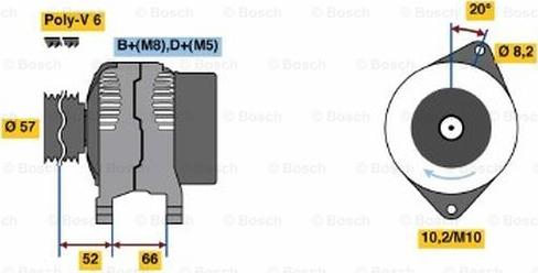 BOSCH 0 986 038 750 - Alternatore autozon.pro