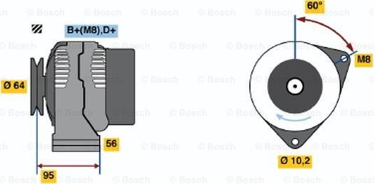 BOSCH 0 986 038 710 - Alternatore autozon.pro