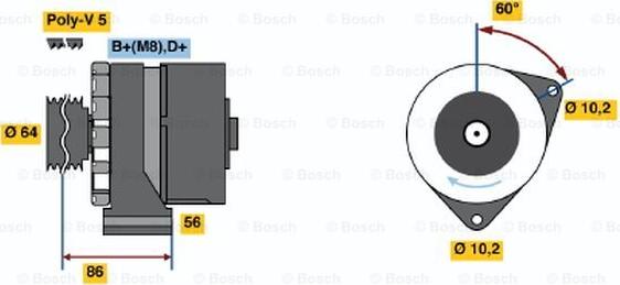 BOSCH 0 986 033 910 - Alternatore autozon.pro