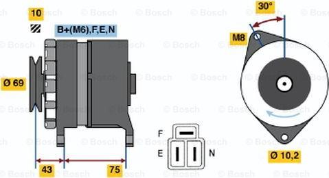 BOSCH 0 986 033 421 - Alternatore autozon.pro