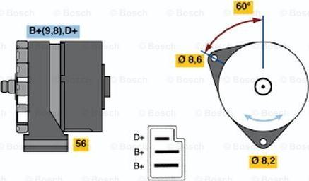 BOSCH 0 986 033 070 - Alternatore autozon.pro