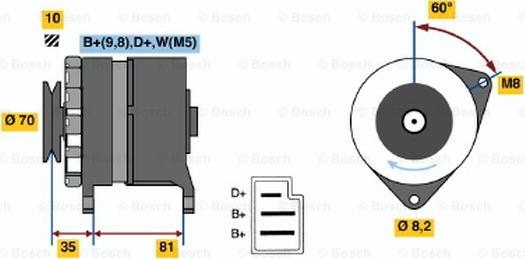 BOSCH 0 986 033 850 - Alternatore autozon.pro