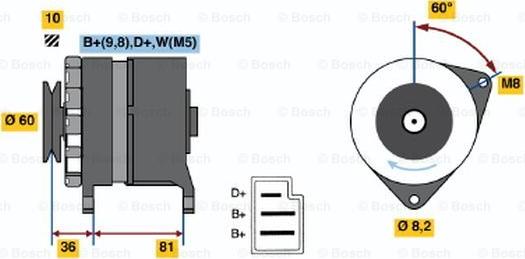 BOSCH 0 986 033 860 - Alternatore autozon.pro