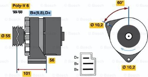 BOSCH 0 986 033 730 - Alternatore autozon.pro