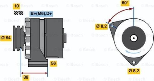 BOSCH 0 986 032 930 - Alternatore autozon.pro