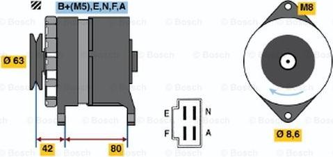 BOSCH 0 986 032 451 - Alternatore autozon.pro