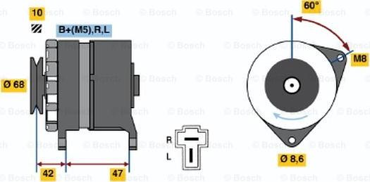 BOSCH 0 986 032 601 - Alternatore autozon.pro