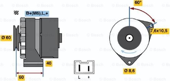 BOSCH 0 986 032 080 - Alternatore autozon.pro