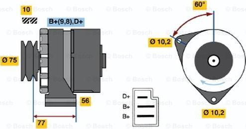 BOSCH 0 986 032 800 - Alternatore autozon.pro