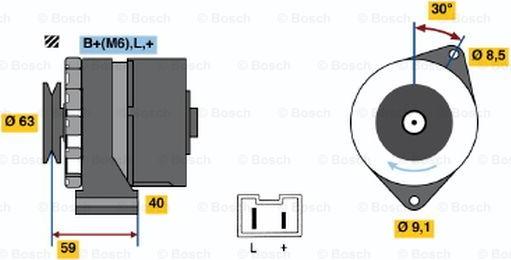 BOSCH 0 986 032 261 - Alternatore autozon.pro