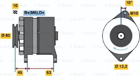 BOSCH 0 986 032 780 - Alternatore autozon.pro