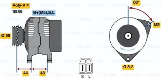 BOSCH 0 986 037 981 - Alternatore autozon.pro